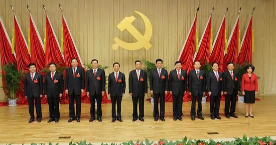 新当选的陕西省委常委、省委委员集体亮相_新