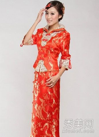中式新娘礼服盘点古典优雅气质美(组图)