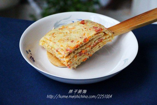 中式快速营养早餐食谱 蒜香蛋饼_新浪渭南